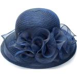 Chapeaux de mariage bleus en organza respirants 58 cm Taille S look fashion pour femme 