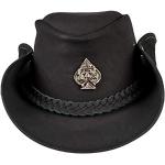 Chapeaux de cowboy noirs Taille L look fashion pour homme 