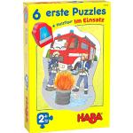 Puzzles en bois Haba en bois à motif voitures de pompier 