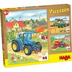 Puzzles Haba à motif tracteurs de la ferme 