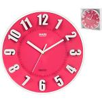HABI Horloge Murale Ronde 25 Fuchsia Décoration d'