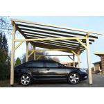 Habrita Carport bois 2 voitures - 5,86 x 3,90 m (monopente sans couverture) - AV 4563 STL