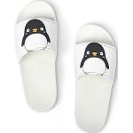 Chaussures montantes blanches en PVC à motif pingouins pour pieds larges Pointure 39 look fashion 