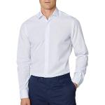 Chemises cintrées Hackett blanches à carreaux à motif ville à manches longues Taille 3 XL look fashion pour homme 