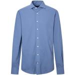 Chemises Hackett bleues en coton à manches longues lavable à la main à manches longues Taille XXL look fashion pour homme 