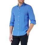 Chemises Hackett bleues Taille S look fashion pour homme 