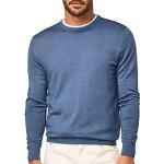 Pullovers Hackett bleus en laine de mérinos lavable à la main à manches longues Taille XS look fashion pour homme en promo 