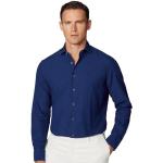 Chemises cintrées Hackett bleu indigo à manches longues Taille S look casual pour homme 