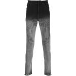 Jeans imprimés Haculla noirs délavés stretch Taille XL W28 L32 pour homme en promo 
