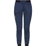 Pantalons de randonnée Haglöfs bleus Taille L look fashion pour femme 