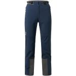Pantalons de randonnée Haglöfs bleus en shoftshell Taille S look fashion pour femme 