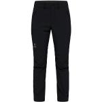 Pantalons de randonnée Haglöfs noirs en shoftshell Taille XXS look fashion pour femme 