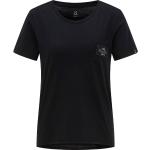 T-shirts à imprimés Haglöfs noirs en coton bio éco-responsable Taille XL pour femme 