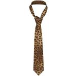 Cravates de mariage noires à effet léopard Tailles uniques classiques pour homme 