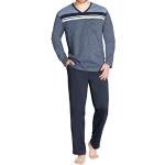hajo - Confort climatique - Homme - Pyjama - Pyjama - Infroissable - Coton, Marine, 50