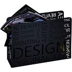 Porte-revues Haku noirs laqués en métal en promo 