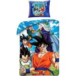 Housses de couette multicolores en coton Dragon Ball Son Goku 140x200 cm pour enfant 