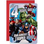 Cartes d'anniversaire Hallmark rouges The Avengers 