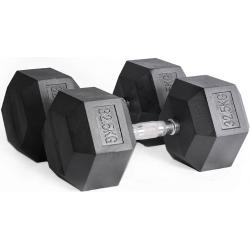 Set halteres caoutchouc 2-20 kg et Rack Titanium Strength