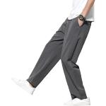 Pantalons de pyjama d'automne gris foncé en toile respirants Taille XL look casual pour homme 
