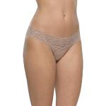 Hanky Panky Signature Lace Low Rise Thong Strings, Taupe, Taille Unique Femme
