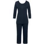 Pyjamas Hanro bleu nuit en lyocell tencel éco-responsable Taille XS classiques pour femme 