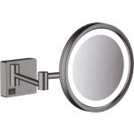 Miroirs muraux Hansgrohe argentés en métal grossissants 
