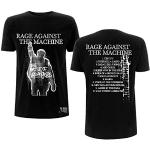 HAODI Rage Against The Machine Album Cover Men T-T-Shirts à Manches Courtes Black XXL, 100% Cotton, Regular(Small)