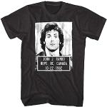 HAODI Rambo Police Mugshot BC Canada Mens T T-Shirts à Manches Courtes Sylvester Stallone Movie Soldier(Large)