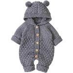 Combinaisons grises à pompons look fashion pour bébé de la boutique en ligne Amazon.fr 