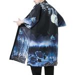 HAORUN Kimono japonais ample Yukata pour homme - Style vintage, Large