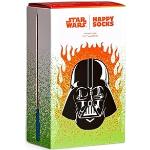 Happy Socks 3-Pack chaussettes Star Wars, coffret cadeaux avec Dark Vador et Yoda et des sabre laser á côtés pour les meilleurs fans 41-46