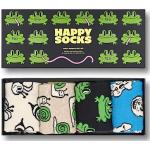 Happy Socks 4-Pack Happy Animals, chaussettes drôles et originales avec imprimé animaux, coffret cadeaux avec des chaussettes crew multicolore pour homme et femme 41-46