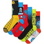 Happy Socks 6-Pack chaussettes Star Wars, coffret cadeaux Étoile Noire avec des chaussettes crew Dark Vador, Storm Trooper et D2-R2 pour les meilleurs fans 41-46