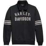 HARLEY-DAVIDSON Staple Pull zippé 1/4 pour homme, Black Beauty - 96014-23VM, noir, Large