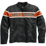 Vestes zippées Harley-Davidson noires à col montant Taille 4 XL look casual pour homme 