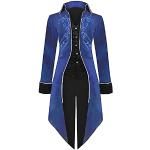 Vestes de moto  bleues imperméables coupe-vents Taille S look gothique pour homme 