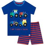 Pyjamas bleus à motif tracteurs look fashion pour garçon de la boutique en ligne Amazon.fr Amazon Prime 