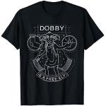 T-shirts noirs Harry Potter Dobby Taille S classiques pour homme 