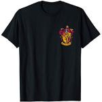 T-shirts noirs à manches courtes Harry Potter Gryffondor à manches courtes Taille S classiques pour homme 