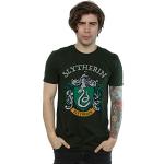 Harry Potter Homme Slytherin Crest T-Shirt Forêt Verte X-Large