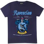 Harry Potter Ravenclaw Crest Herren-T-Shirt Marine XL | S-XXL, Zauberwelt Hogwarts Rundhalsausschnitt Graphic Tee, Geburtstagsgeschenkidee für Männer, für Haus Oder Gym