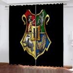 Rideaux à oeillet multicolores en polyester Harry Potter occultants 140x160 
