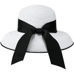 Chapeaux de paille blancs Tailles uniques look fashion pour femme 