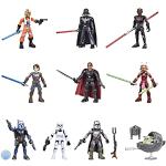 Star Wars Hasbro Mission Fleet, Pack de 10 Figurines de 6 cm avec 19 Accessoires, à partir de 4 Ans F4023 Multicolore