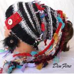Chapeaux multicolores 56 cm look color block pour femme 