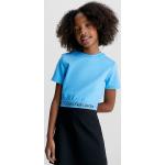 Tops Calvin Klein bleus à logo en viscose de créateur Taille 12 ans pour fille de la boutique en ligne Calvinklein.fr 