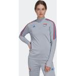 Vestes de sport adidas Olympique Lyonnais argentées Olympique Lyonnais Taille M pour femme en promo 