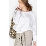Chemises blanches en lin oeko-tex en lin éco-responsable à col rond Taille XXS look casual pour femme 