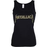 Tops noirs en coton Metallica Taille XL look fashion pour femme 